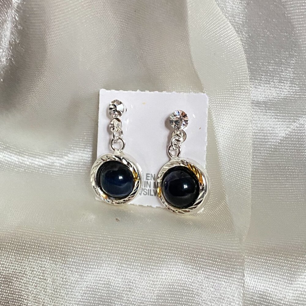 Cat Eyes Beads Drop Earrings